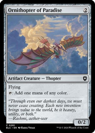 Ornithopter of Paradise Commander: Bloomburrow Magic card
