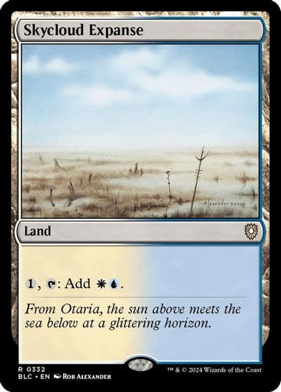 Skycloud Expanse Commander: Bloomburrow Magic card