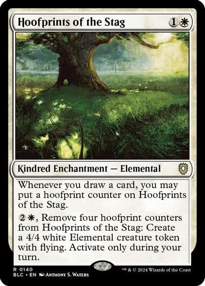 Hoofprints of the Stag Commander: Bloomburrow Magic card