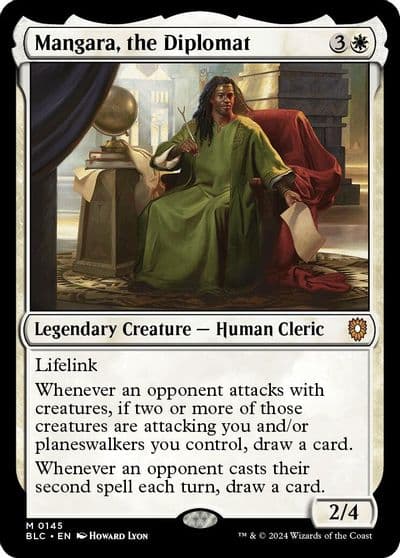 Mangara the Diplomat Commander: Bloomburrow Magic card