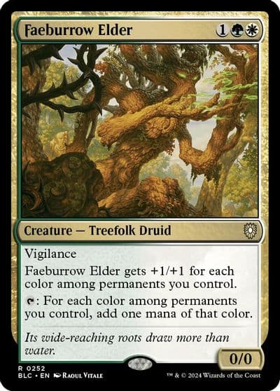 Faeburrow Elder Commander: Bloomburrow Magic card
