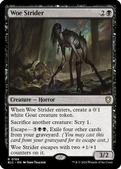 Woe Strider Commander: Bloomburrow Magic card