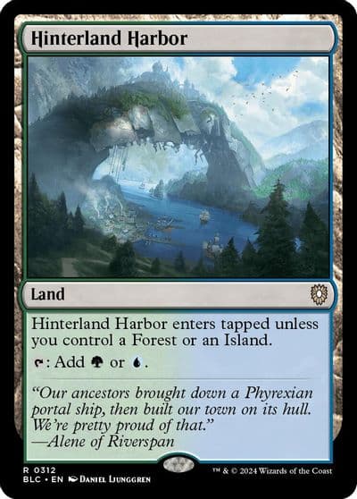 Hinterland Harbor Commander: Bloomburrow Magic card