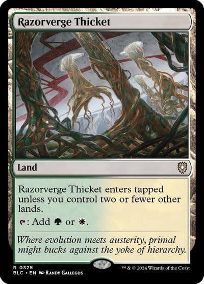 Razorverge Thicket Commander: Bloomburrow Magic card