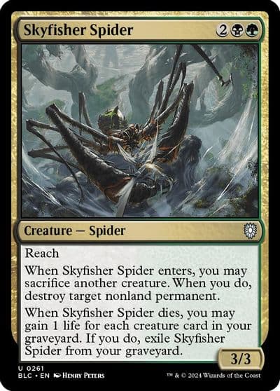 Skyfisher Spider Commander: Bloomburrow Magic card