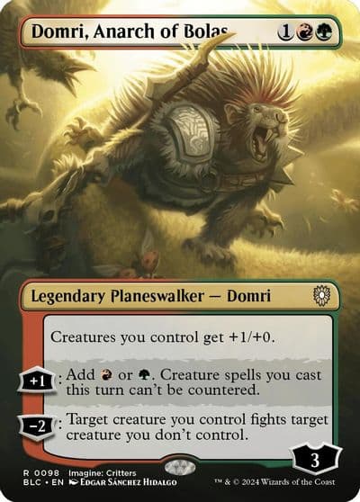 Domri Anarch of Bolas Borderless Commander: Bloomburrow Magic card