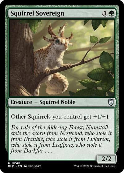 Squirrel Sovereign Commander: Bloomburrow Magic card