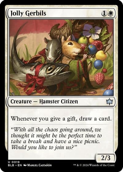 Jolly Gerbils Bloomburrow Magic card