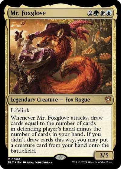 Mr Foxglove Commander: Bloomburrow Magic card