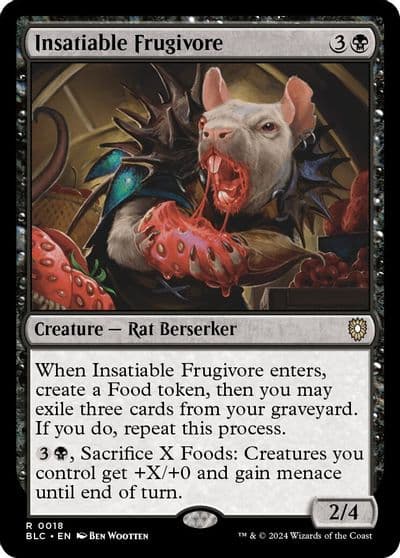 Insatiable Frugivore Commander: Bloomburrow Magic card