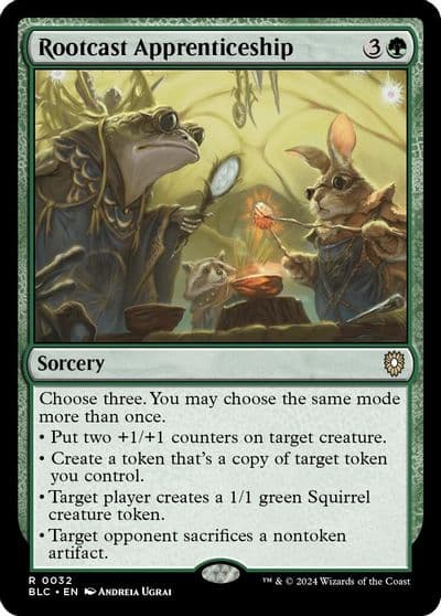 Rootcast Apprenticeship Commander: Bloomburrow Magic card