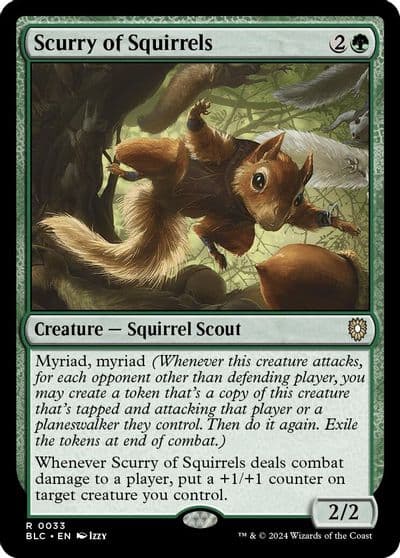Scurry of Squirrels Commander: Bloomburrow Magic card