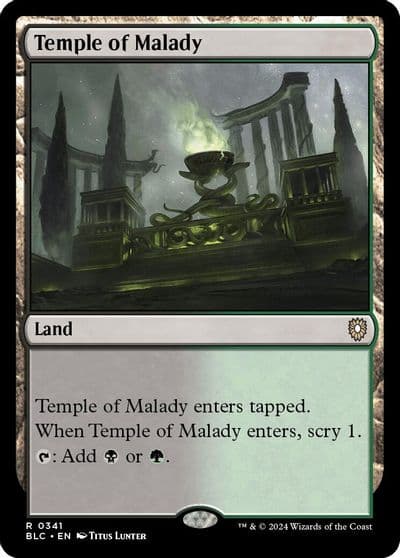 Temple of Malady Commander: Bloomburrow Magic card