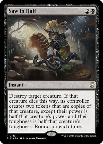 Saw in Half Commander: Bloomburrow Magic card