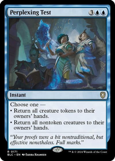 Perplexing Test Commander: Bloomburrow Magic card
