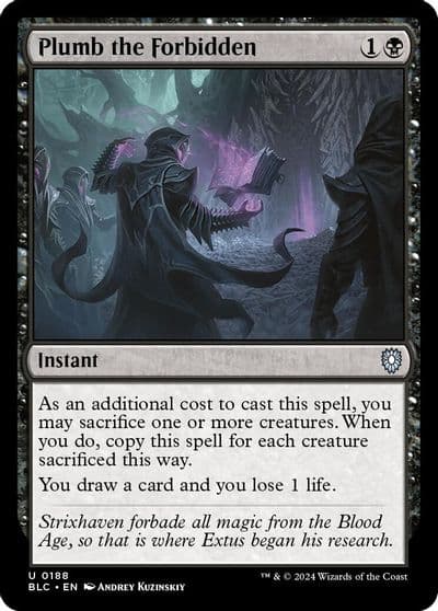 Plumb the Forbidden Commander: Bloomburrow Magic card