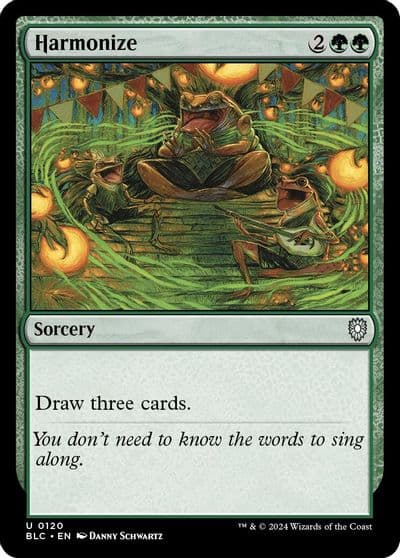 Harmonize Commander: Bloomburrow Magic card