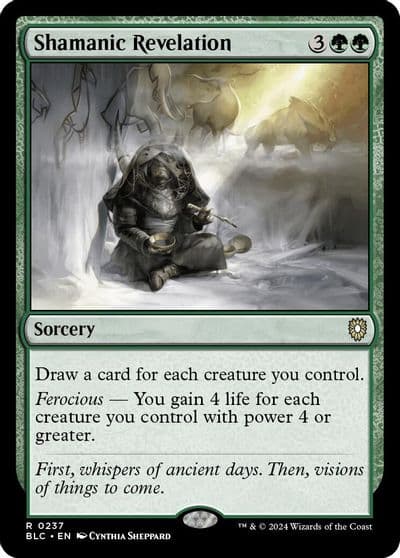 Shamanic Revelation Commander: Bloomburrow Magic card