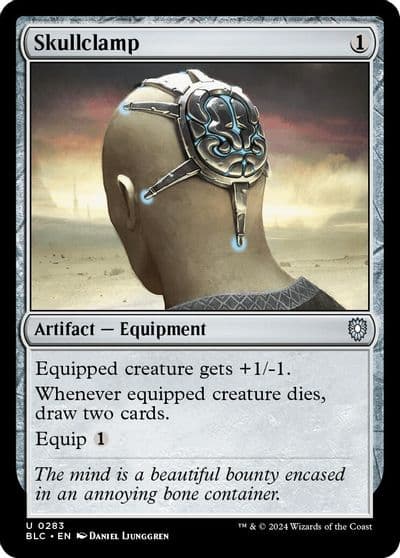 Skullclamp Commander: Bloomburrow Magic card
