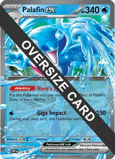 Palafin ex - 126 Jumbo Cards Pokemon card