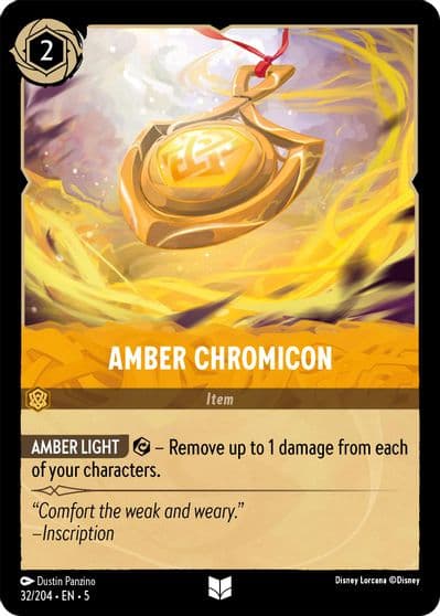 Amber Chromicon Shimmering Skies Lorcana card