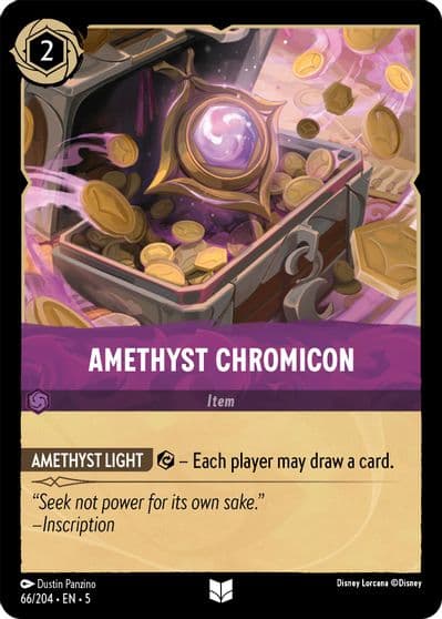 Amethyst Chromicon Shimmering Skies Lorcana card