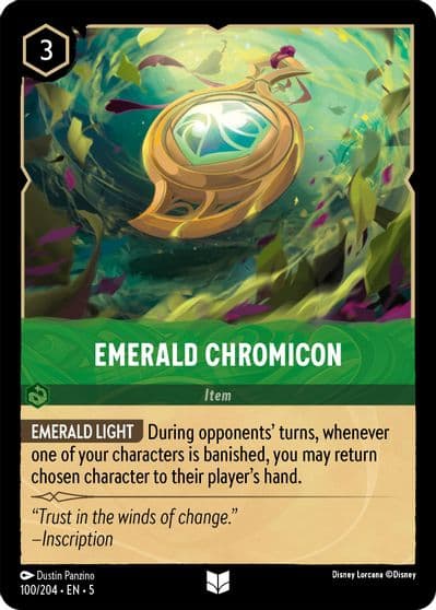 Emerald Chromicon Shimmering Skies Lorcana card