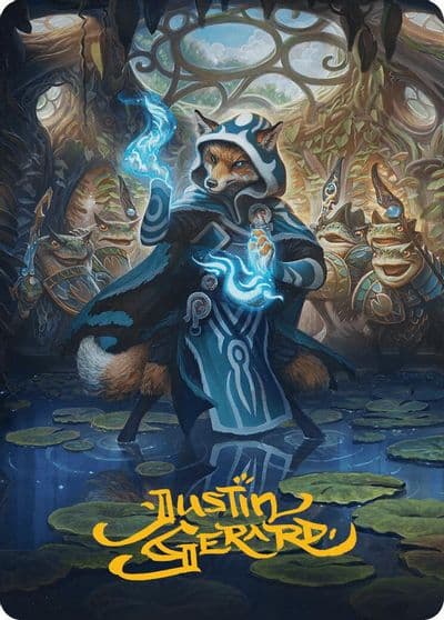 Jace the Mind Sculptor Art Card Gold Stamped Signature Art Series: Bloomburrow Magic card