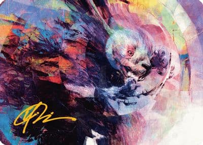 Psychic Whorl Art Card Gold Stamped Signature Art Series: Bloomburrow Magic card