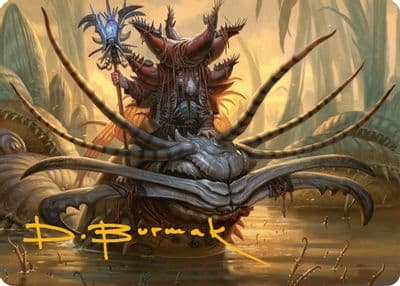 Wicks Patrol Art Card Gold Stamped Signature Art Series: Bloomburrow Magic card