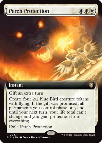 Perch Protection Extended Art Commander: Bloomburrow Magic card