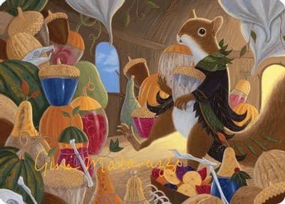 Stocking the Pantry Art Card Gold Stamped Signature Art Series: Bloomburrow Magic card