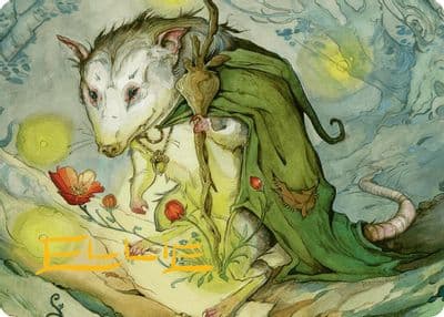 Tender Wildguide Art Card Gold Stamped Signature Art Series: Bloomburrow Magic card