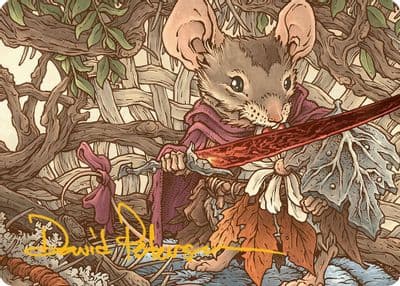 Mabel Heir to Cragflame Art Card Gold Stamped Signature Art Series: Bloomburrow Magic card