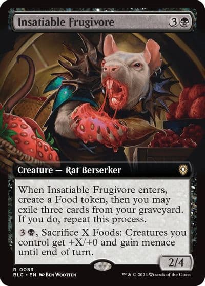 Insatiable Frugivore Extended Art Commander: Bloomburrow Magic card