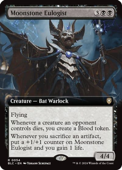 Moonstone Eulogist Extended Art Commander: Bloomburrow Magic card