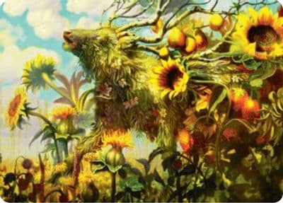 Beza the Bounding Spring Art Card Art Series: Bloomburrow Magic card