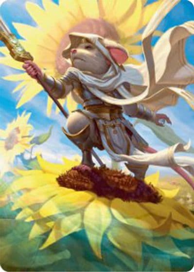 Elspeth Suns Champion Art Card Art Series: Bloomburrow Magic card