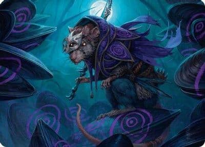 Nightwhorl Hermit Art Card Art Series: Bloomburrow Magic card