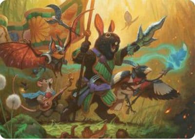 Valley Questcaller Art Card Art Series: Bloomburrow Magic card