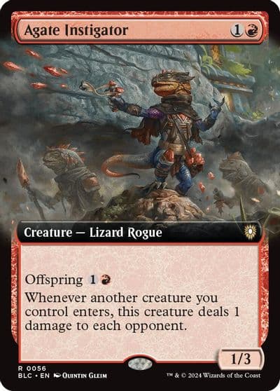 Agate Instigator Extended Art Commander: Bloomburrow Magic card