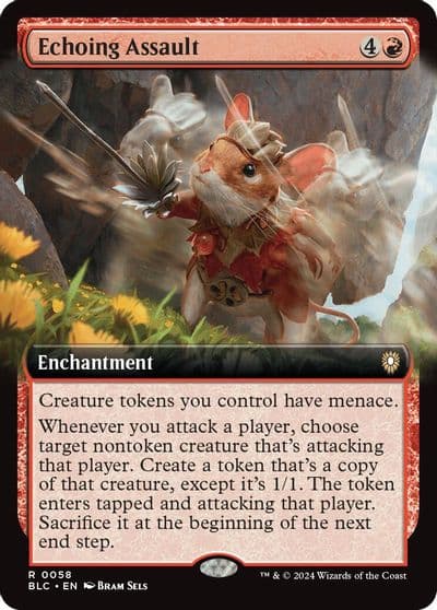 Echoing Assault Extended Art Commander: Bloomburrow Magic card