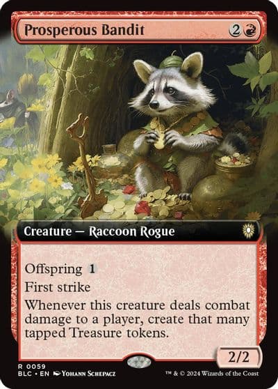 Prosperous Bandit Extended Art Commander: Bloomburrow Magic card