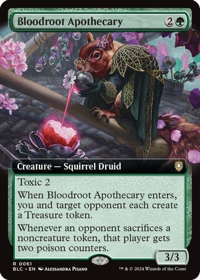 Bloodroot Apothecary Extended Art Commander: Bloomburrow Magic card