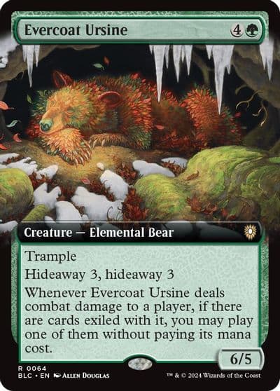 Evercoat Ursine Extended Art Commander: Bloomburrow Magic card