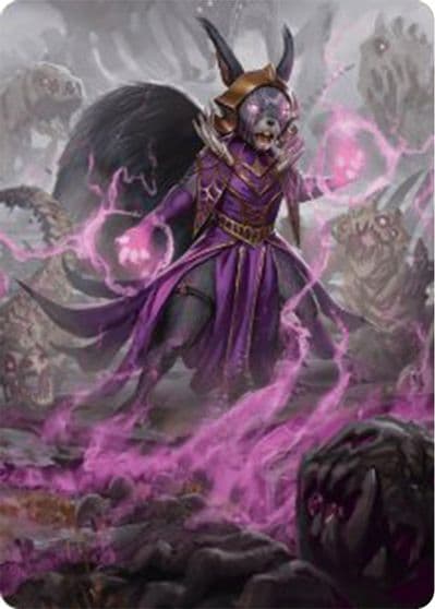 Liliana of the Dark Realms Art Card Art Series: Bloomburrow Magic card