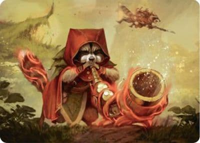 Raccoon Rallier Art Card Art Series: Bloomburrow Magic card