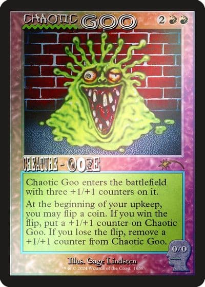 Chaotic Goo Rainbow Foil Secret Lair Drop Series Magic card