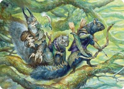 The Odd Acorn Gang Art Card Art Series: Bloomburrow Magic card