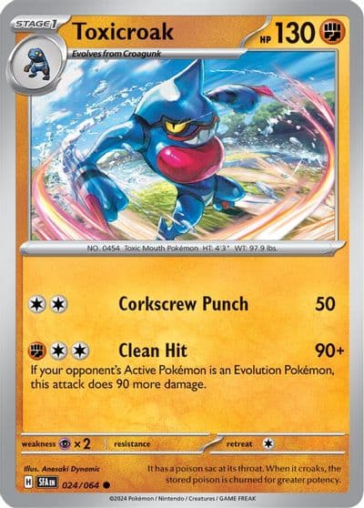 Toxicroak SV: Shrouded Fable Pokemon card